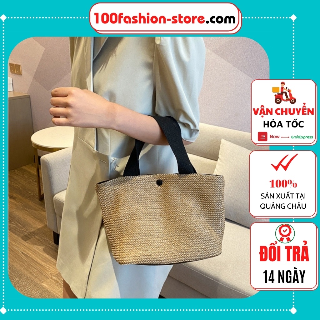 Túi Xách Nữ 💖FREE SHIP💖 Túi Cầm Tay- Túi Cối Đi Biển Siêu Hot Quảng Châu [Mẫu Mới 2021]