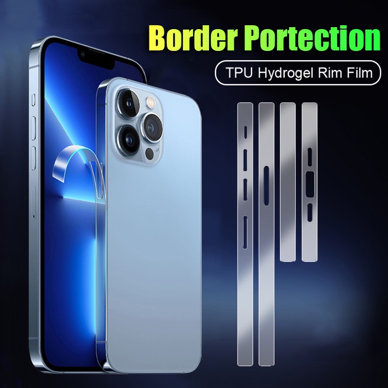 Miếng dán PPF + Dán PPF bảo vệ viền Cho iPhone 14 13 12 Pro Max / 14 Plus