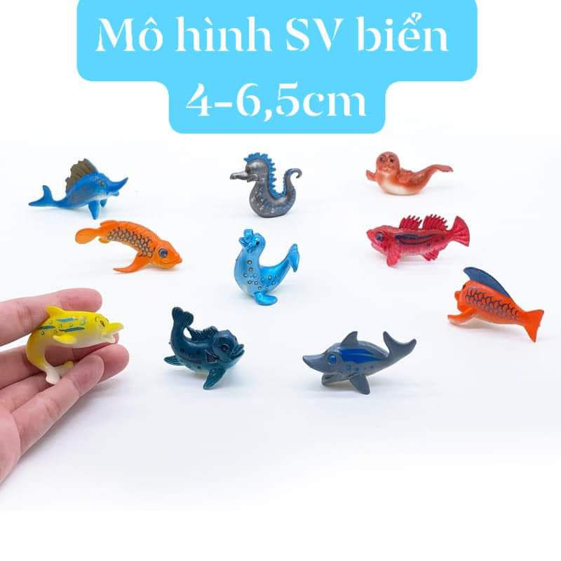 Mô hình 10 khủng long Đ vật SV biển  mini phiên bản hoạt hình xinh xắn