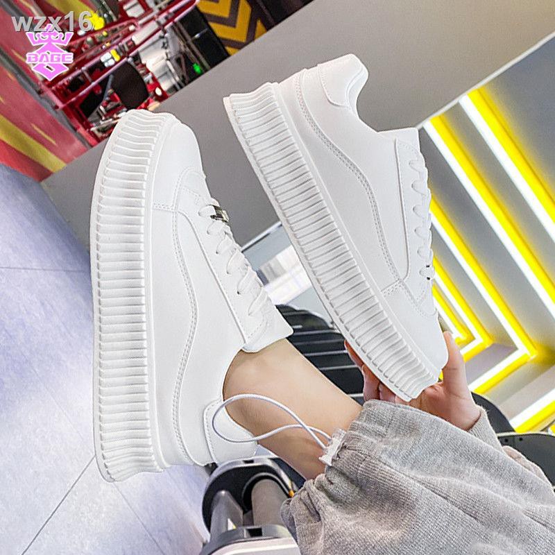 Phiên bản Hàn Quốc của giày trắng nhỏ nữ mùa sinh viên mới chạy bảng phụ xu hướng đế bằng giản dị