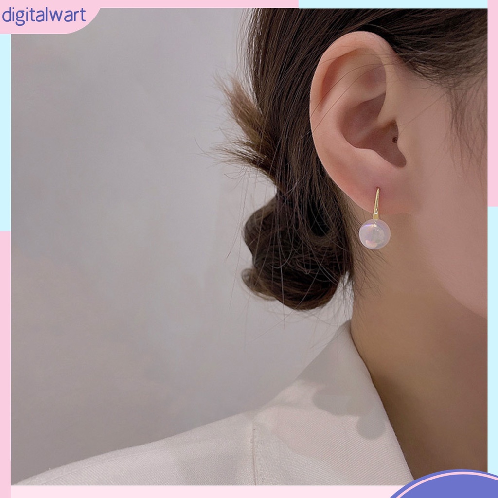 1 Đôi Bông Tai Hình Nàng Tiên Cá Đính Ngọc Trai Giả Lấp Lánh Dễ Phối Đồ