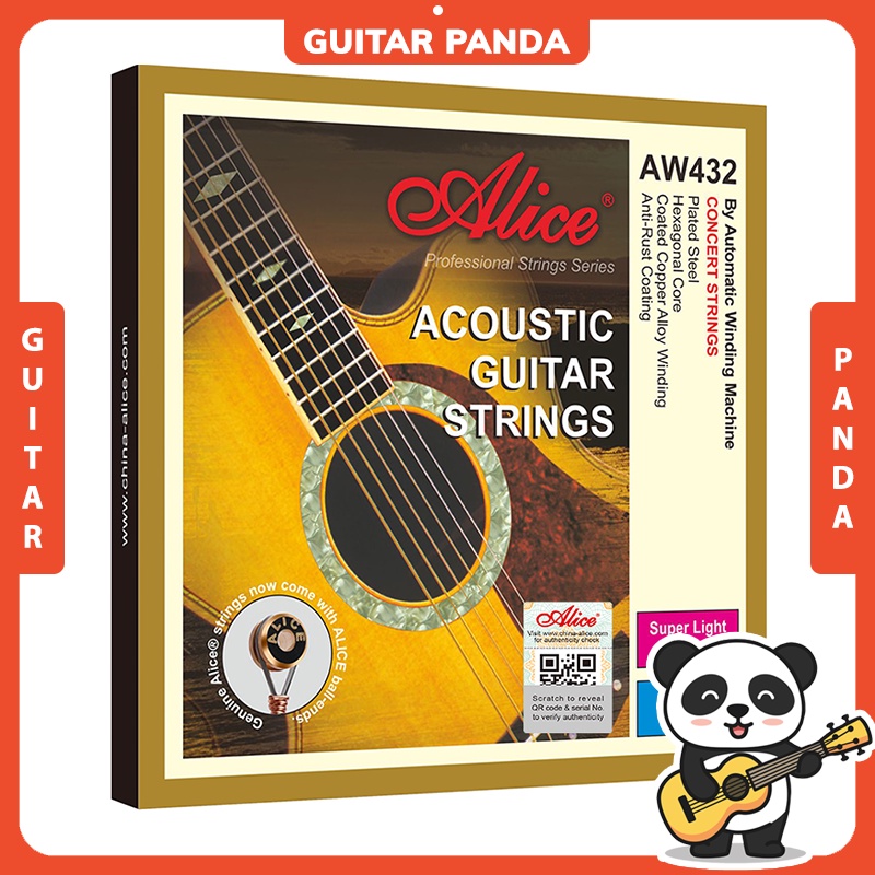 [Chính Hãng] Dây Đàn Guitar Acoustic Alice AW432 Cao Cấp GUITAR PANDA