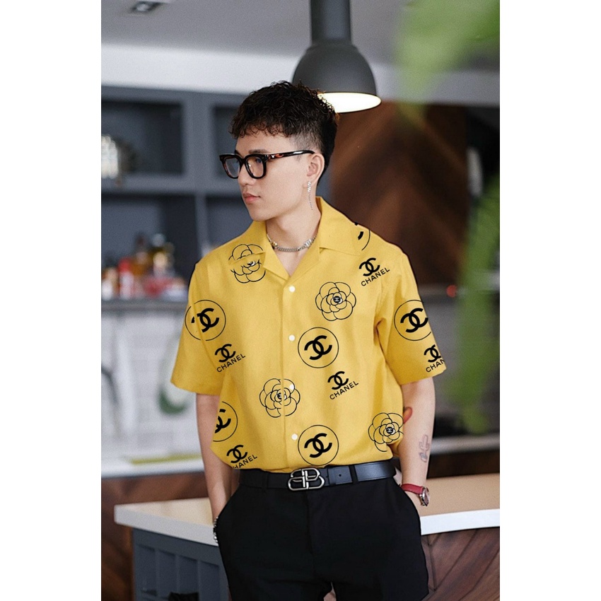 ÁO SƠ MI NAM PHONG CÁCH HÀN QUỐC HOẠ TIẾT CN PHỐI HOA CỰC SANG