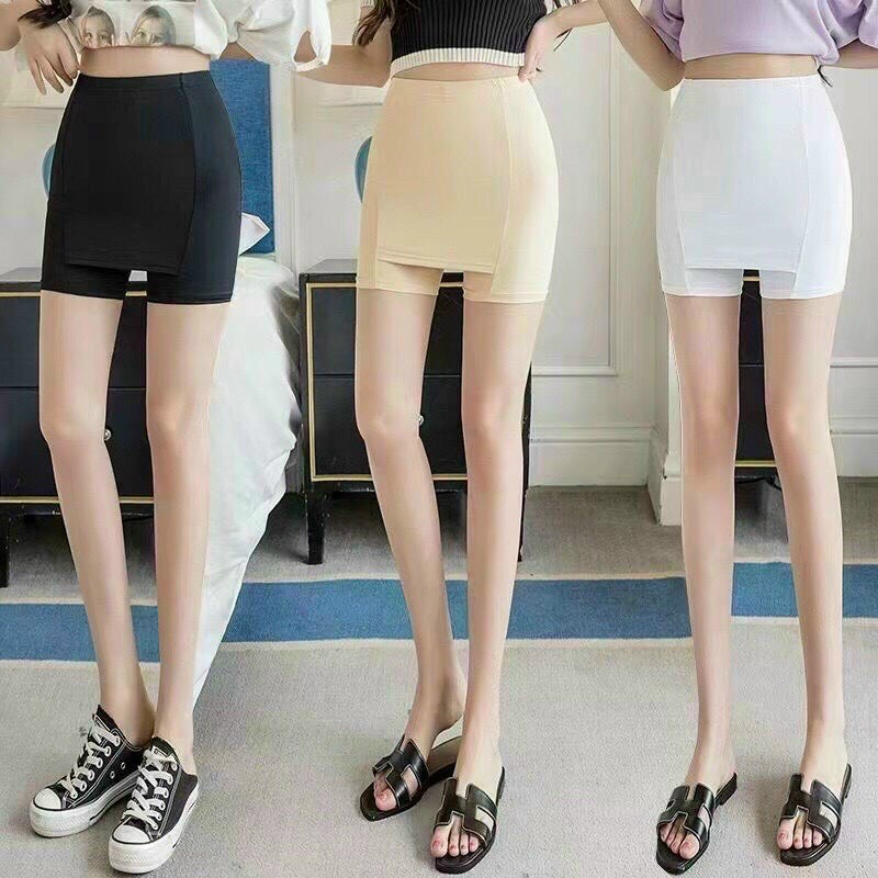 Quần Mặc Trong Váy Chất Thun Lạnh Co Giãn Giúp Che An Toàn Vùng Tam Giác Không Vằn Hết Thoải Mái Hoạt Động