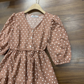 váy chấm bi baby doll