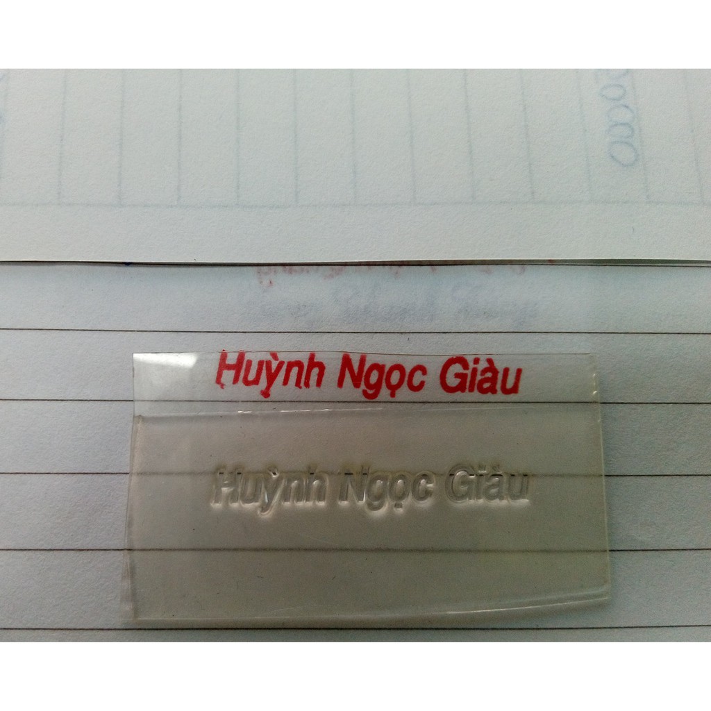 Mặt Dấu Tên, Mặt Dấu Chức Danh 1-2 Dòng Cho Dấu Tên Trodat 9511, 4911P4, 4911, T214, S842, S852...