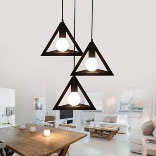 ĐÈN THẢ KHỐI TAM GIÁC TRANG TRÍ QUÁN CAFE, SHOWROOM