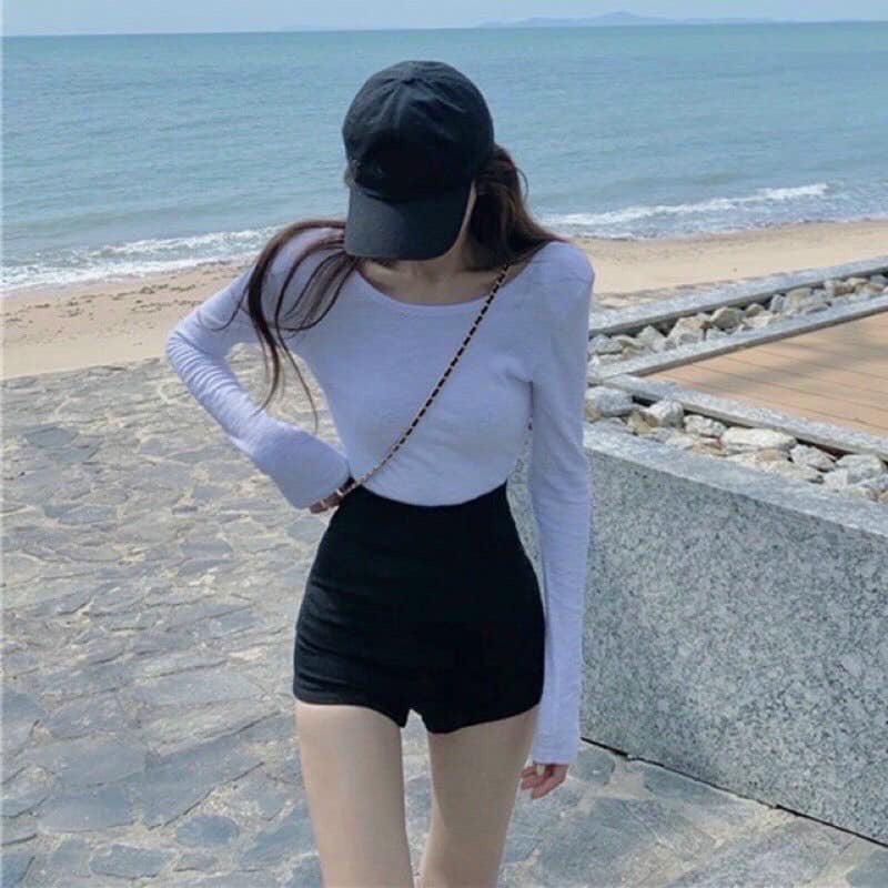 Quần short đùi nữ biker Legging Cạp Cao Khóa Sau Nâng Mông Co Giãn Ôm Mông bigsize chất umi hàn xuongmaythoitrangcongso | BigBuy360 - bigbuy360.vn