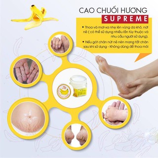 Lọ kem chuối trị nứt nẻ da, rạn da