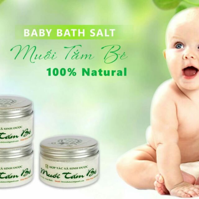 Muối tắm thảo dược cho bé