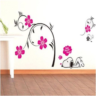 Decal dán tường hoa