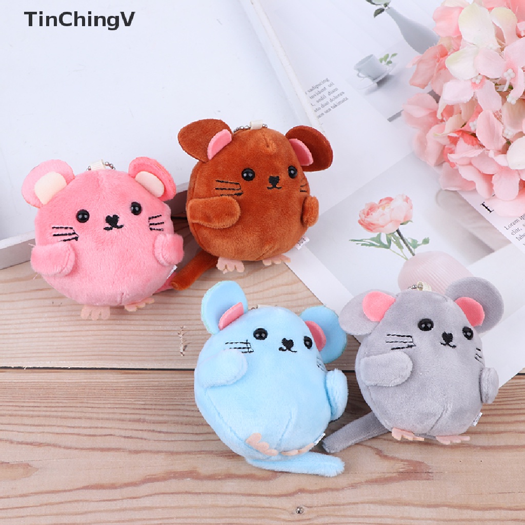 Móc Khóa Hình Chuột Nhồi Bông 8CM Dành Cho Năm Mới