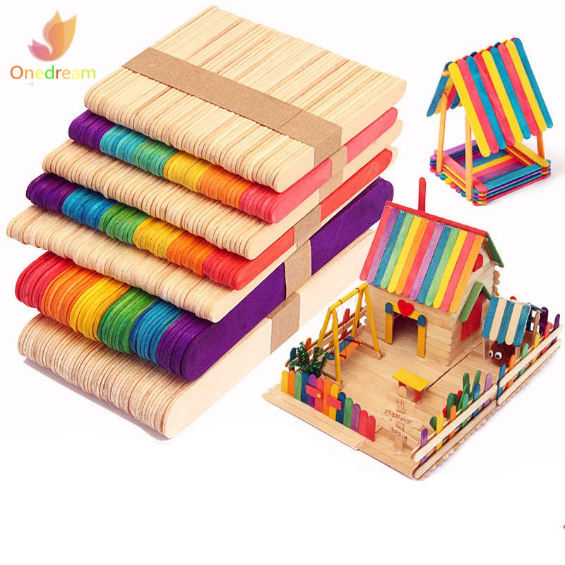 Set 50 Que Kem Bằng Gỗ Dùng Để Làm Kem Handmade