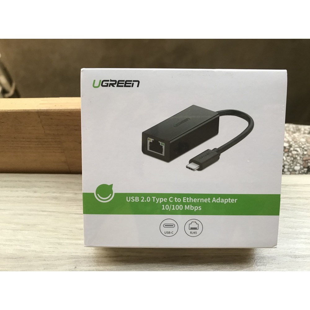 Cáp USB-C To Lan 10/100 Mbps Ethernet Adapter Ugreen - 40381 Cao Cấp