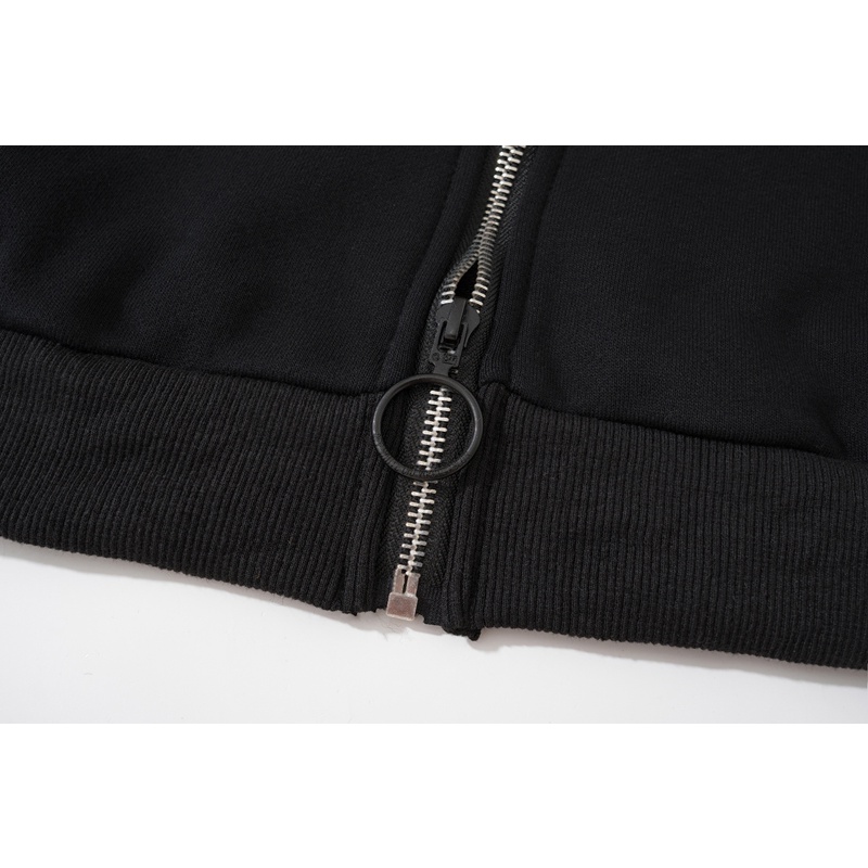 Áo khoác cardigan OFF WHITE cotton dáng rộng có khóa kéo phong cách thời trang # 8917