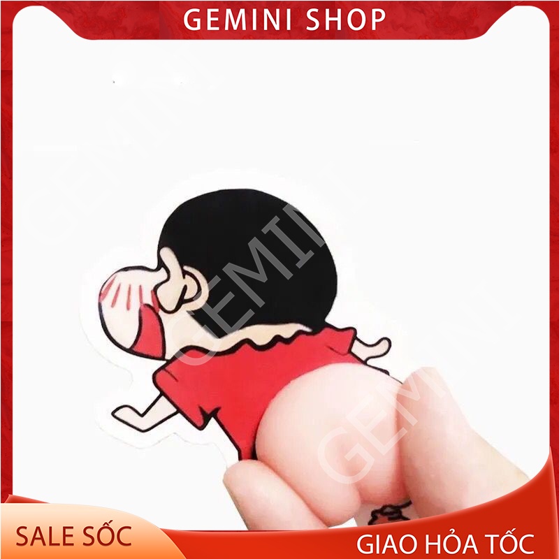 Miếng Sticker Chặn Cửa Hình Mông Silicon Dán Lưng Điện thoại Chống Va Đập Tủ Cửa Ôtô GEMINI SHOP mã MDC