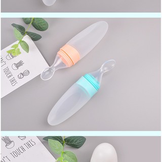 Bình thìa ăn dặm Silicon siêu mềm cho bé-Shop hamy6789