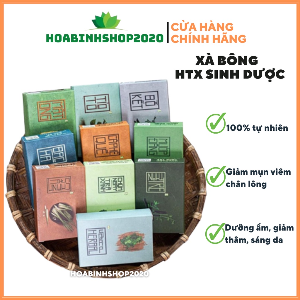 [CHÍNH HÃNG-11 BÁNH]Combo 12 Bánh Xà Bông (Dưỡng Da, Ngừa Mụn, Ngừa Thâm) tặng 5 túi lưới