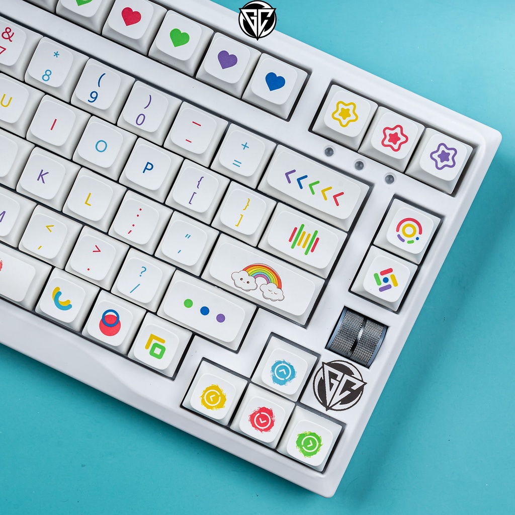 Keycap Cầu Vồng 120 nút bàn phím cơ THICK PBT XDA PROFILE