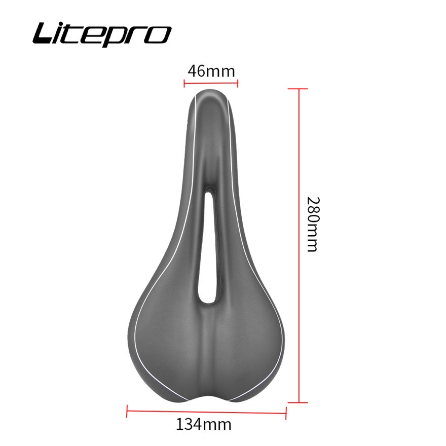Yên Xe Đạp Leo Núi Chất Liệu Da PU Chống Trượt Thoáng Khí Thoải Mái Gấp Gọn Tiện Dụng Litepro S1
