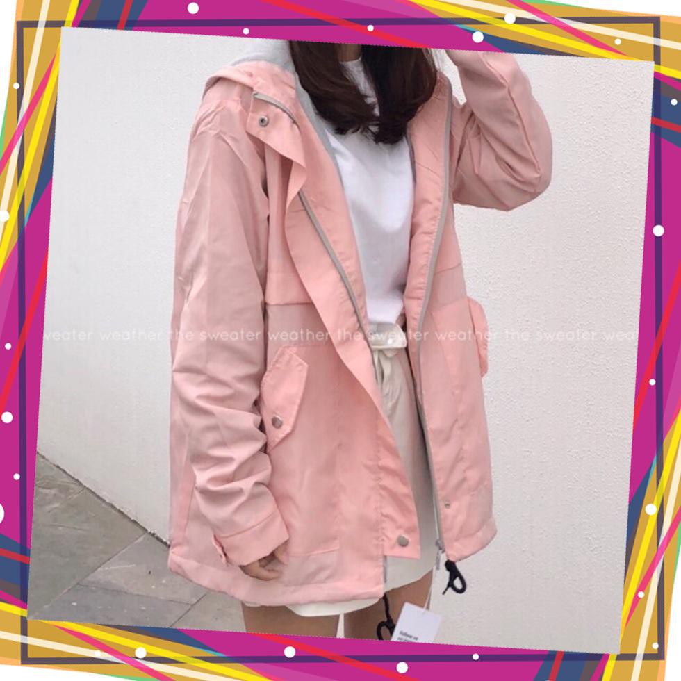 Áo Khoác Gió Nữ Ulzzang Form Rộng Cá Tính M451