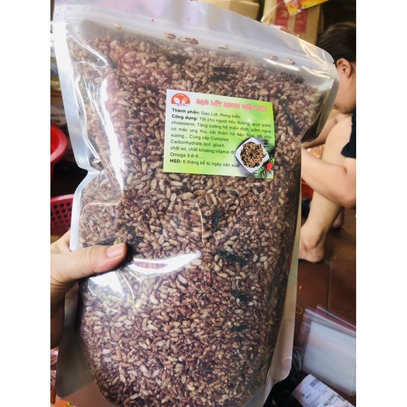 Gạo lứt sấy Rong biển giòn ngon hàng chuẩn 1kg