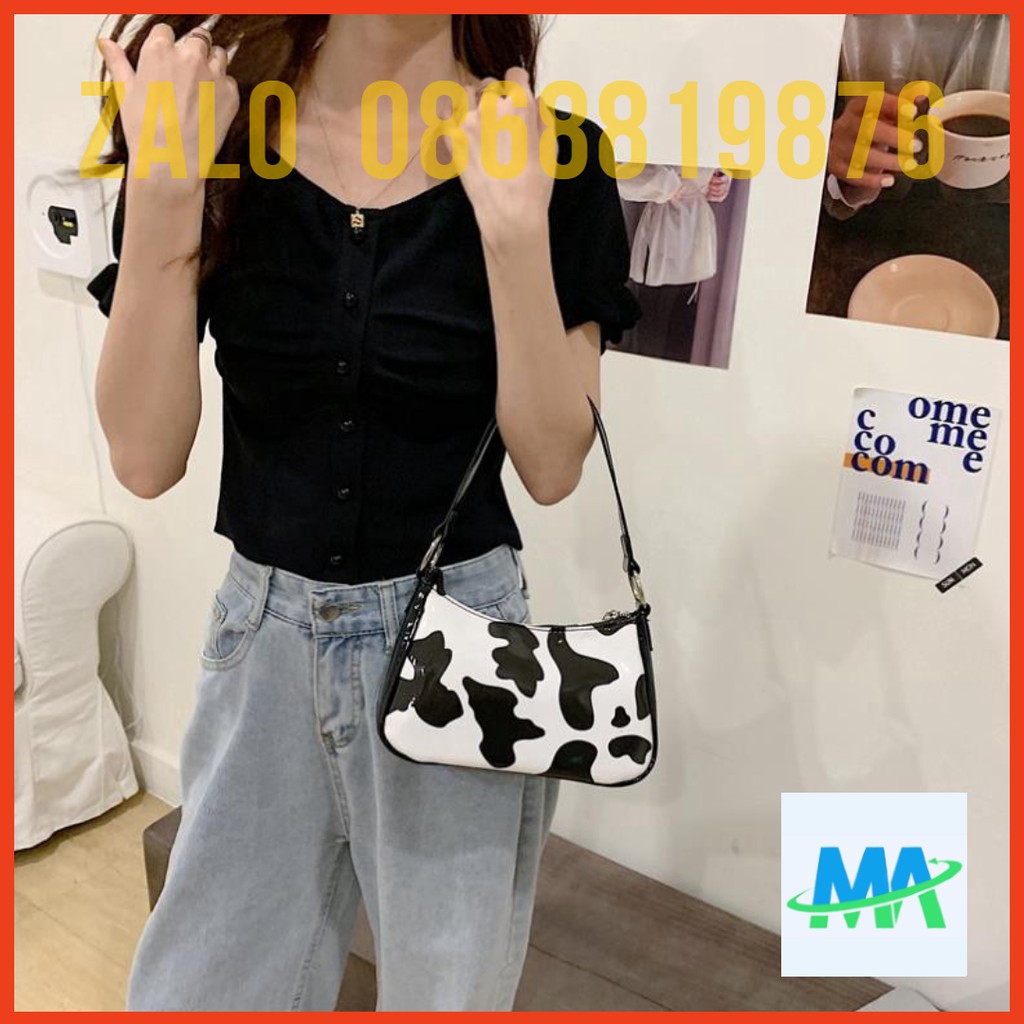 ❤️𝙁𝙍𝙀𝙀𝙎𝙃𝙄𝙋❤️  Túi kẹp nách [ Freeship ] hoạ tiết bò sữa Bằng Da Thời Trang Sang Trọng | BigBuy360 - bigbuy360.vn