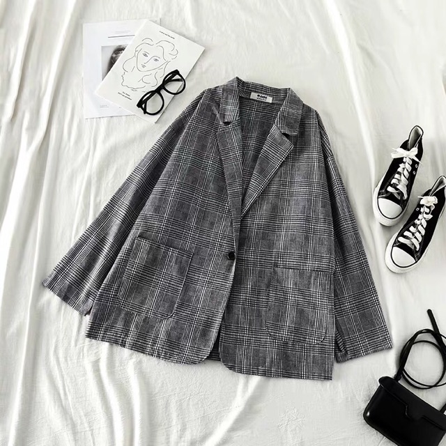 Áo blazer kẻ 1 cúc order | BigBuy360 - bigbuy360.vn