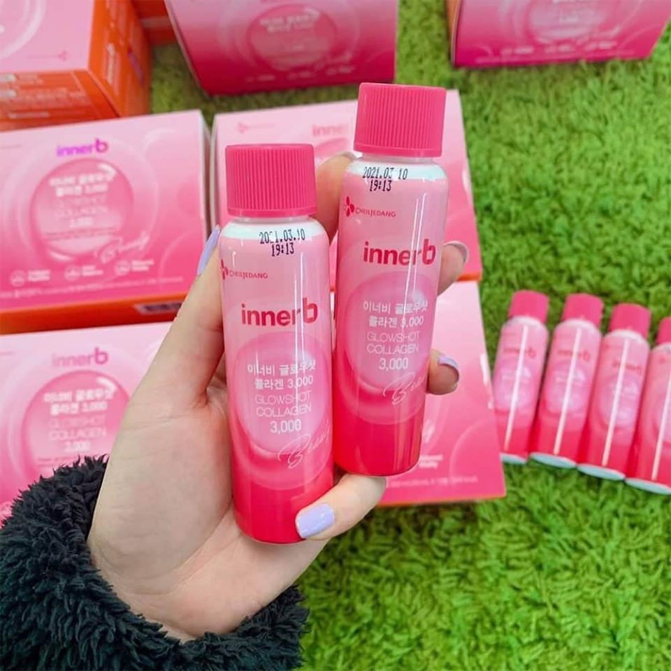 Nước uống Innerb Glowshot Collagen 3000mg của Hàn Quốc (hộp 12 ống)💎