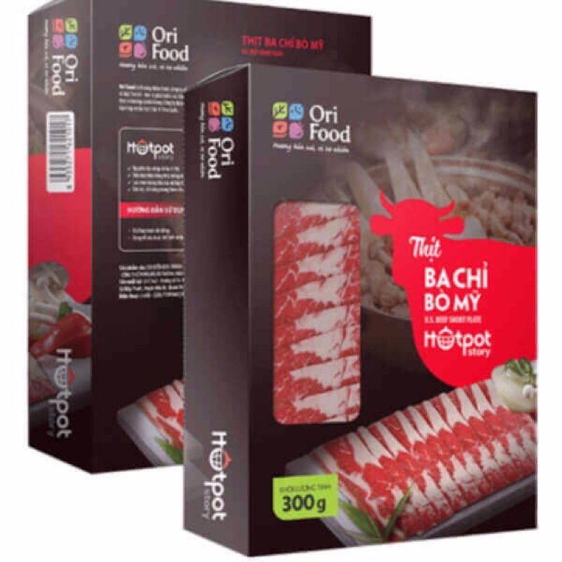 Ba chỉ bò Mỹ ăn kèm lẩu 300g