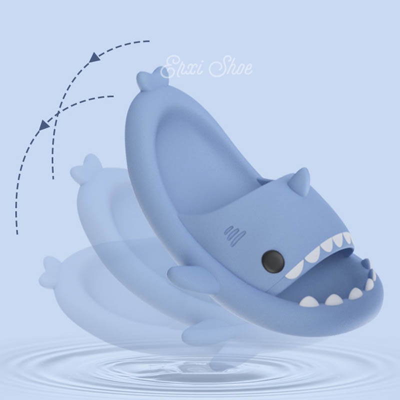 【Phong Cách Người Lớn】dép cá mập Cửa Hàng Dép Đế Dày Phẳng Nam Nữ Mang Trong Nhà