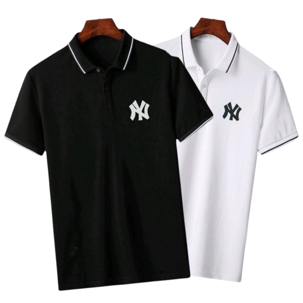 Áo thun polo nam bigsize in hình NY 80 -130kg