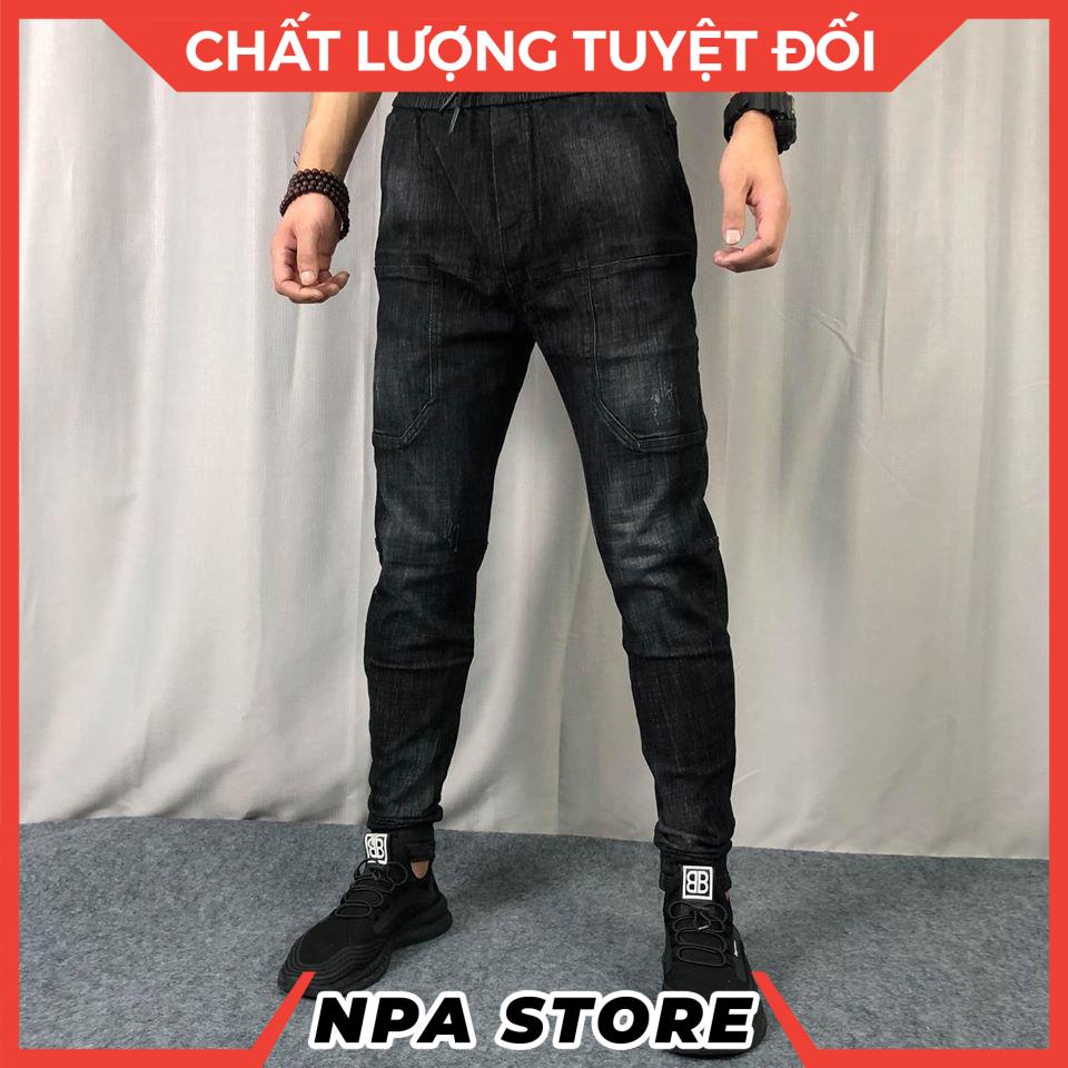 Quần jean nam cạp thun co giãn mã D02 | BigBuy360 - bigbuy360.vn