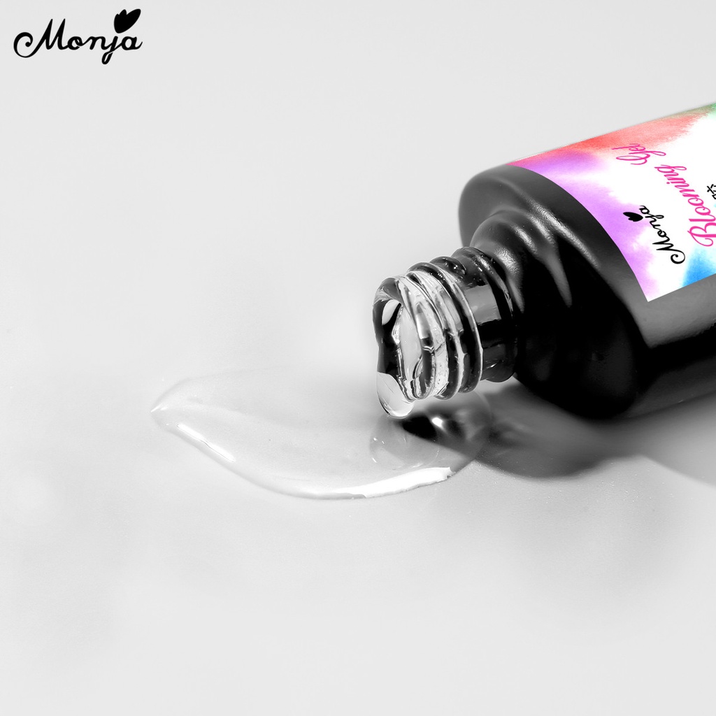 Gel sơn móng tay MONJA tạo hiệu ứng nhòe/ gradient/ màu nước trong suốt thời trang UV 8ml