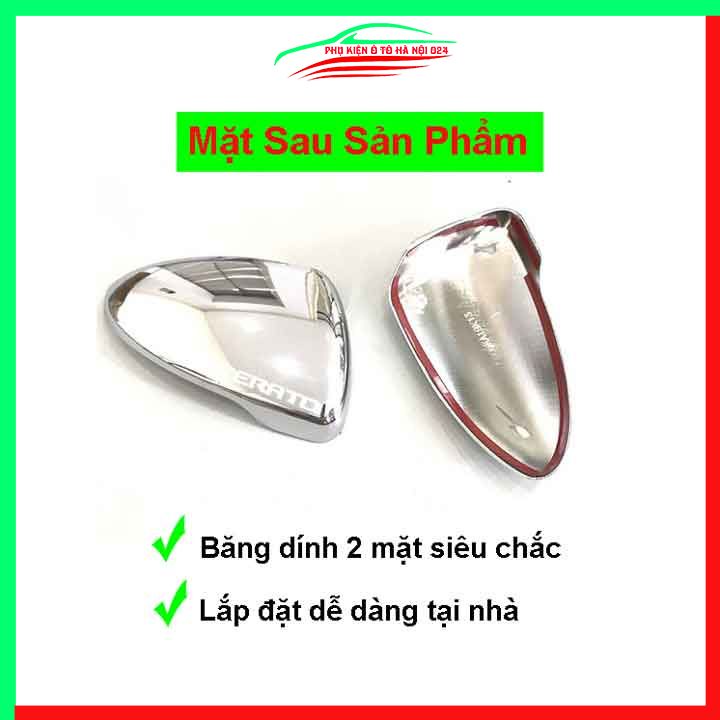 Ốp gương chiếu hậu Kia Cerato, K3 2019-2020 mạ crom bảo vệ chống trầy trang trí làm đẹp xe