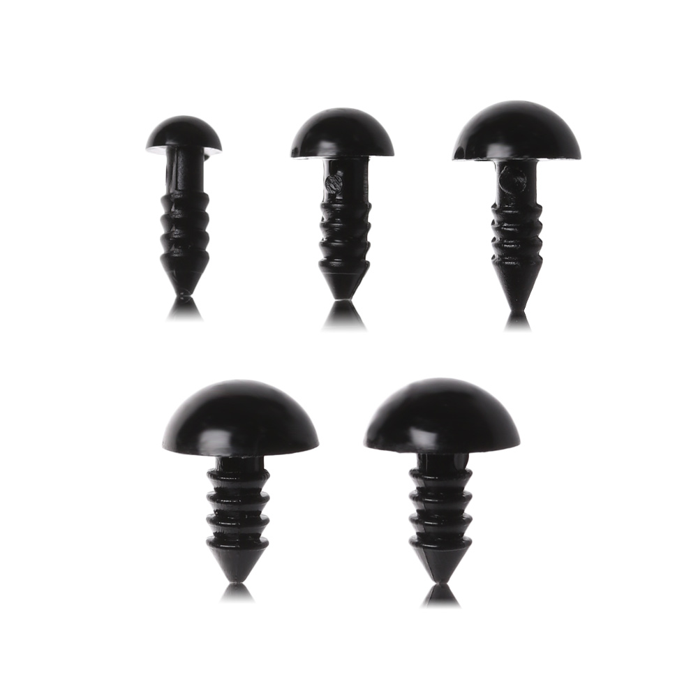 Hộp 100/150 Con Mắt Kèm Ốc Vít 6-12mm Dùng Làm Thú Nhồi Bông/ Búp Bê DIY