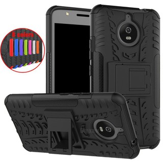 Sale 69% Ốp điện thoại kiêm giá đỡ thiết kế gồ ghề bảo vệ chống sốc Motorola Moto E4 Plus, Black Giá gốc 81000đ- 17F79