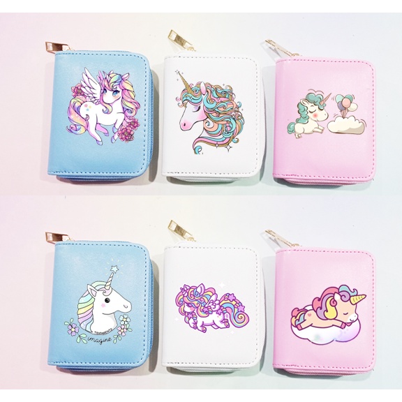 Ví  ngựa thần VNI14 ví ngắn unicorn cute bóp dễ thương idol kpop army thần tượng hoạt hình