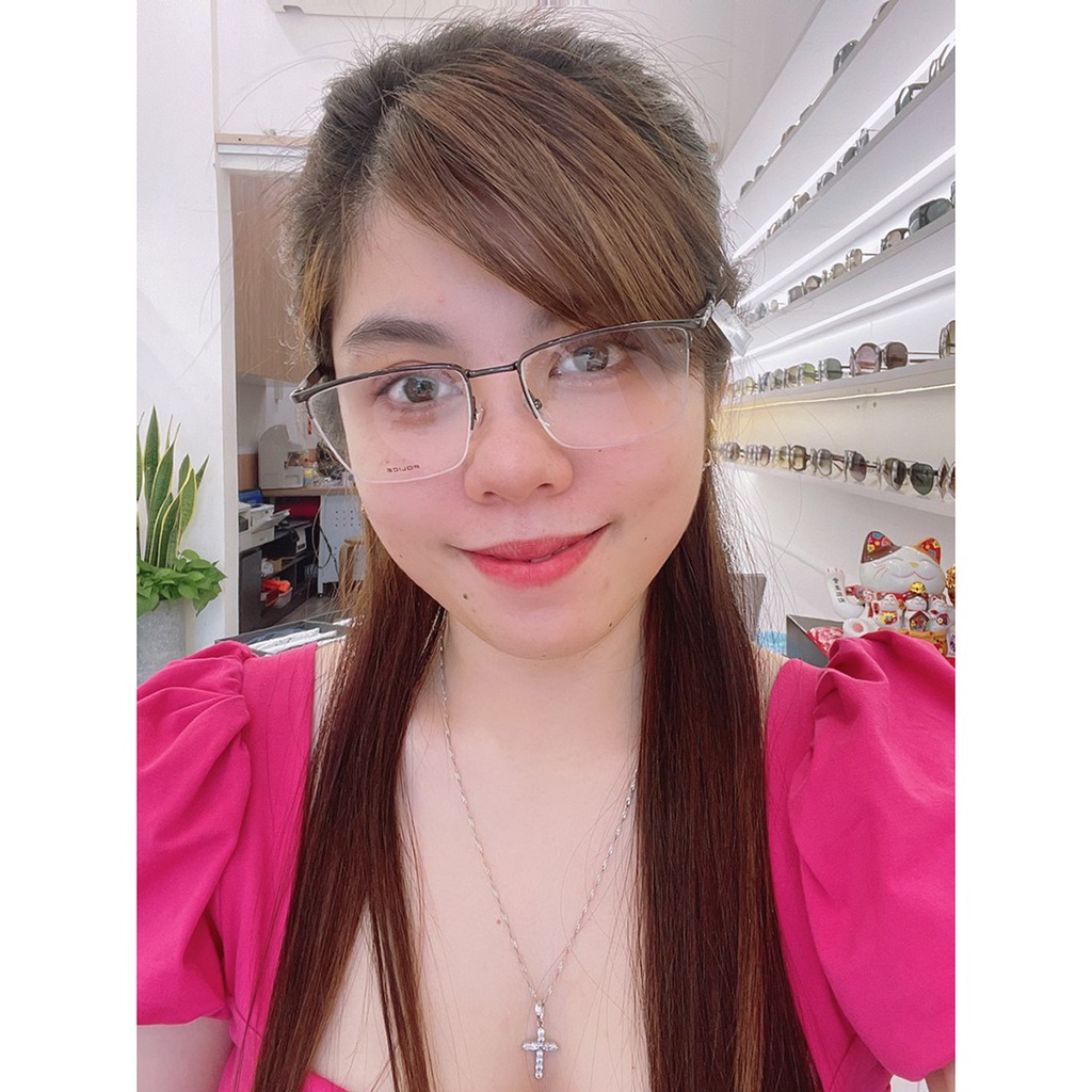 Gọng kính nam nữ POLICE VPLD18 chính hãng, thiết kế dễ đeo bảo vệ mắt