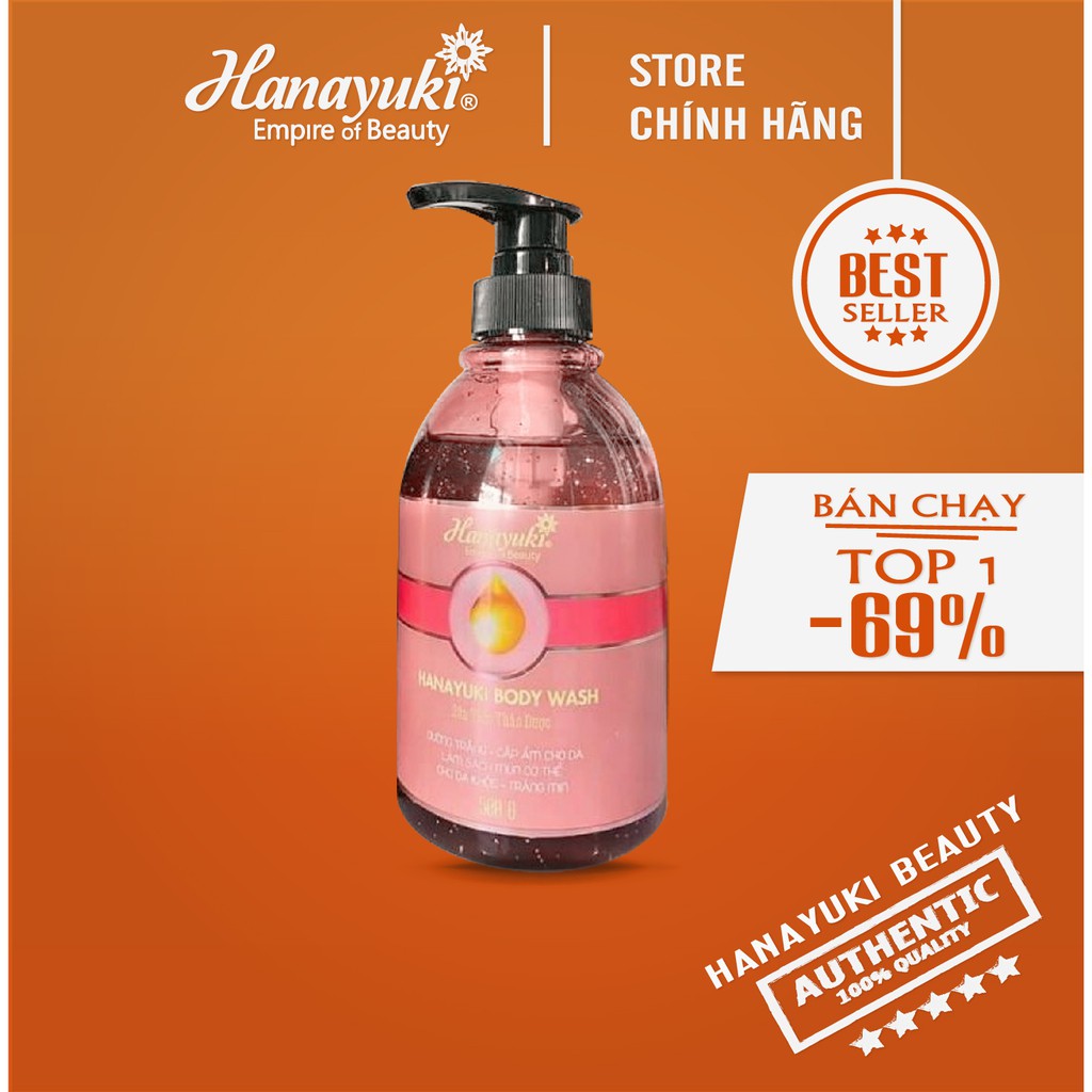 Sữa Tắm Trắng Da Nước Hoa Hanayuki Body Wash-Chính hãng 100%