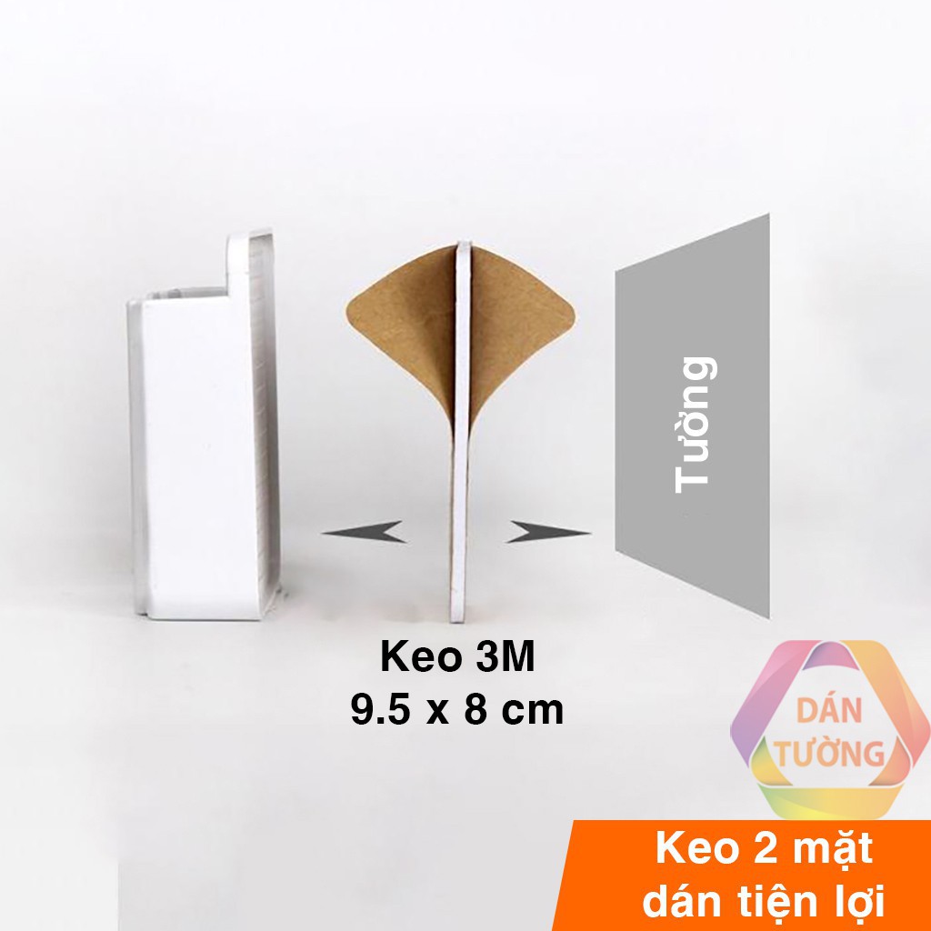 Khay để điều khiển xẻ rãnh - Kệ điện thoại dán tường đa năng, với miếng dán tường chắc chắn.