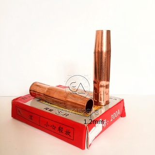 Chụp khí súng hàn mig 200A 1.25mm (đỏ) - Hộp 5 cái