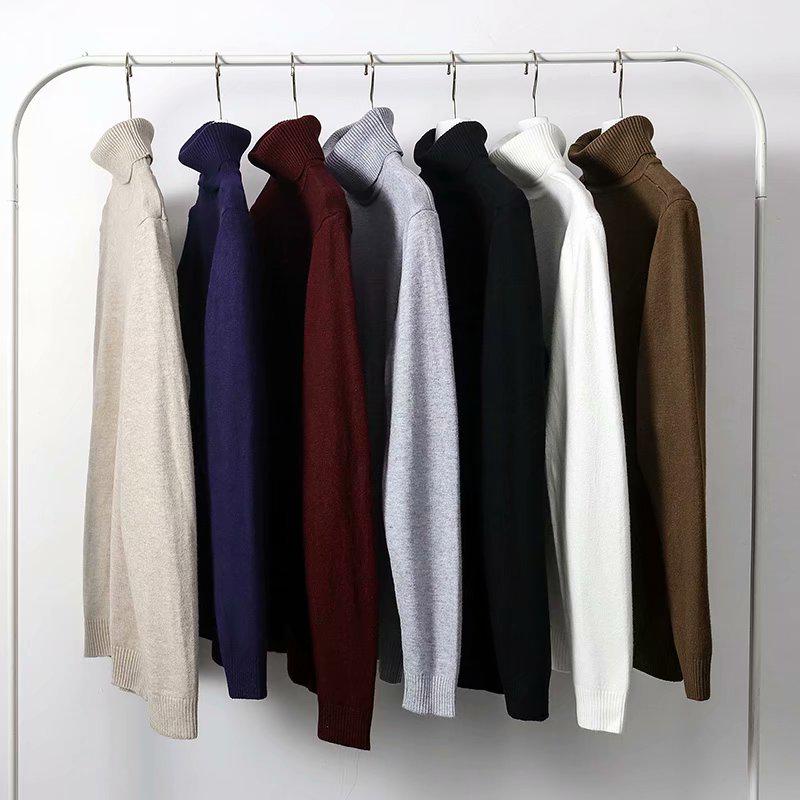 Áo Len Tay Dài Cổ Lọ Thời Trang Hàn Quốc 7 Màu (M-3Xl)