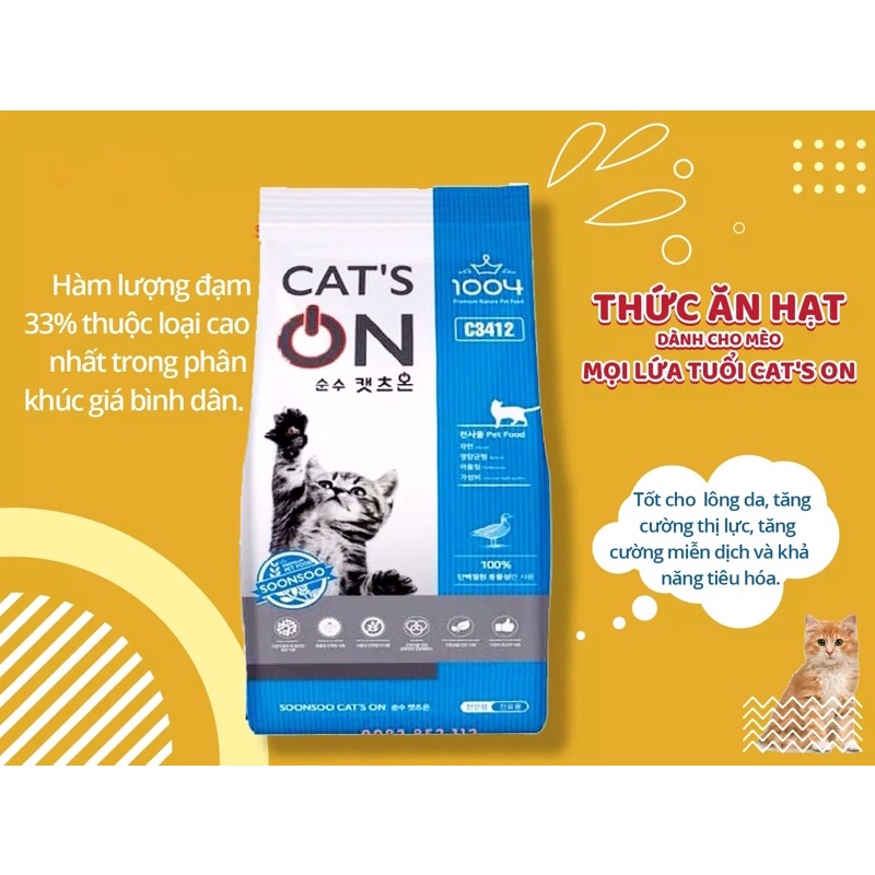 Hạt Cat’s On - Thức ăn cho mèo 1KG