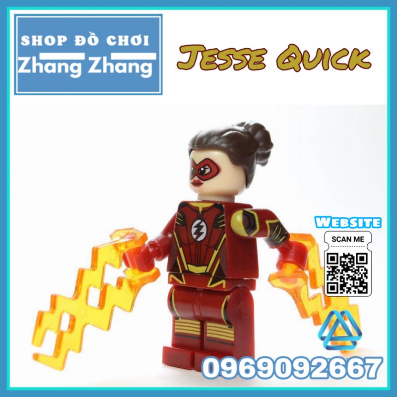 Đồ chơi Xếp hình Jesse Quick trong The Flash Dc siêu anh hùng Minifigures WM228