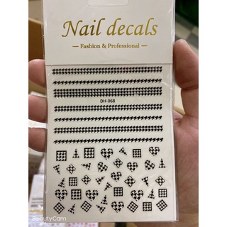 Sticker trang trí nail mã mới dh068