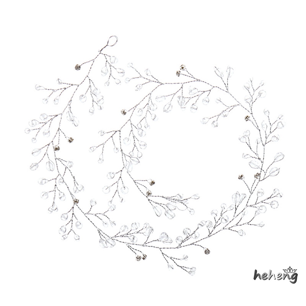 Băng Đô Kim Loại Đính Pha Lê Nhân Tạo Nhiều Màu Sắc Làm Quà Tặng Giáng Sinh