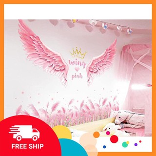 Decal dán tường ⚡️𝗙𝗥𝗘𝗘𝗦𝗛𝗜𝗣⚡️Tranh dán tường - chất liệu nhựa PVC Vinly chống thấm, tạo góc chụp hình checkin