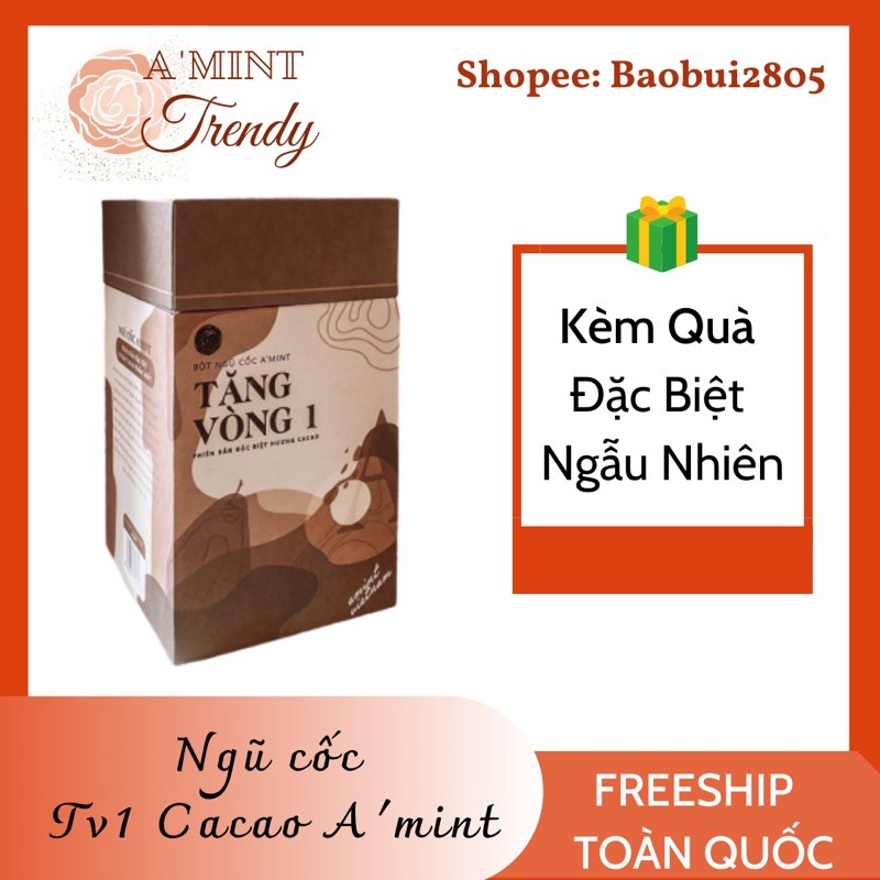 Bột tăng vòng 1 amint cacao - giảm mỡ (tặng video hướng dẫn)