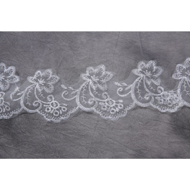 Mạng Che Mặt Cô Dâu 1 Tầng Phối Ren Xinh Xắn